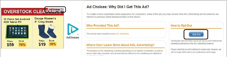 图8-6 Ad Choices示例